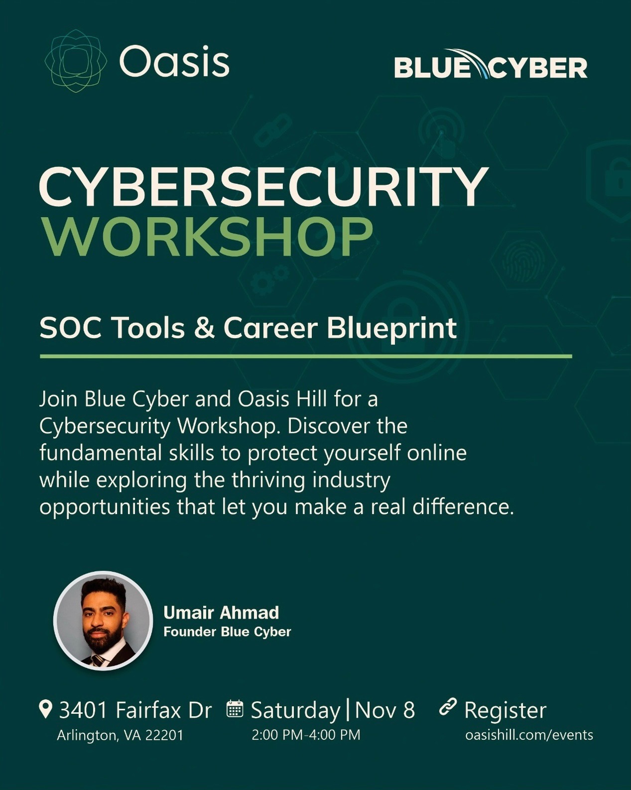 Oasis x BlueCyber Cybersecurity Workshop